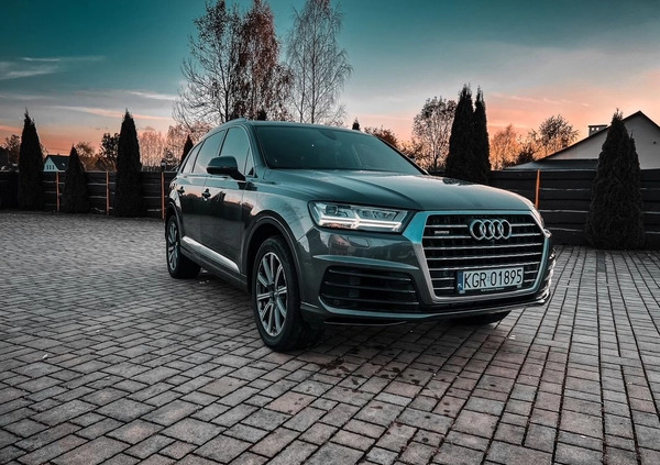 Audi Q7 cena 159000 przebieg: 62037, rok produkcji 2019 z Gorlice małe 562